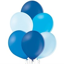 Mix modrých balónků 10 kusů