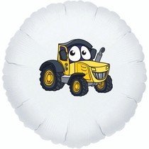 Balónek kruh traktor žlutý