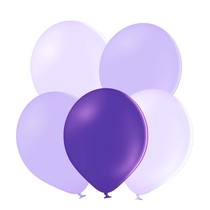 Mix lila, levandulových a fialových balonků 5 kusů
