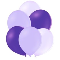 Mix lila, levandulových a fialových balonků 10 kusů