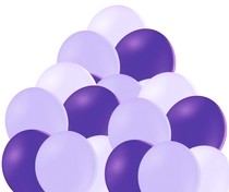 Mix lila, lavender a fialových balonků 50 kusů