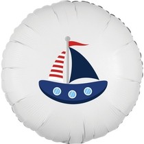 Balónek kruh červeno-modrá plachetnice
