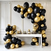 Zlato-černá balónková girlanda 