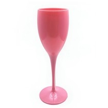 Plastová sklenička na víno růžová