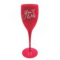 Plastové skleničky You&Me 4 ks - dárek na valentýna