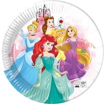 Princess talíře papírové 8 ks 23 cm