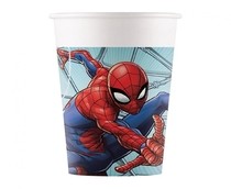 Spiderman kelímky papírové 8 ks 200 ml