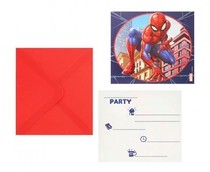 Spiderman pozvánky 6 ks