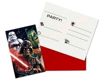 Star Wars pozvánky na oslavu 6 ks