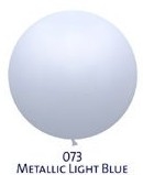 Obří metal. balónek - JUMBO - 073 LIGHT BLUE