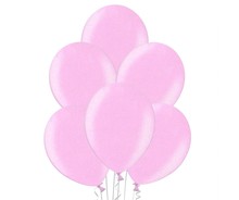 Balónek světle růžový metalický 071 - 10 ks
