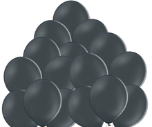 Tmavě šedé balónky 50 kusů