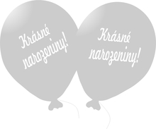 Balónek stříbrný Krásné narozeniny! 