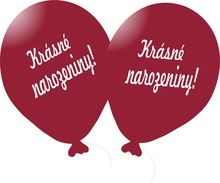 Balónek vínový Krásné narozeniny! 