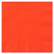 Ubrousky oranžové 20 ks 2-vrstvé 33 cm x 33 cm