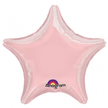 Balónek hvězda Pink Metallic Pearl