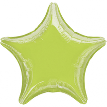 Balonek foliový hvězda Lime Green Metallic
