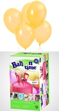 Helium Balloon time + balónky žluté 30ks
