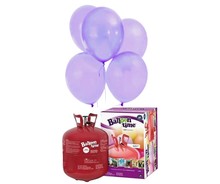 Helium Balloon time + balónky světle fialové 50ks