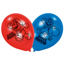 Super Mario balonky 6ks 22,8cm