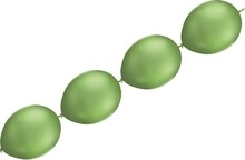 Balónky řetězové zelené 5 ks