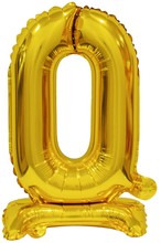 Balónek foliový narozeniny číslo 0 zlatý 38 cm