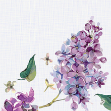 Ubrousek Sweet Butterfly Lilac Dunisoft® 12 ks, 40 cm x 40 cm 