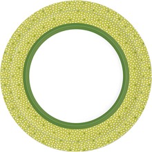 Papírové talíře Rice Green 10 ks, bio Ø 22 cm