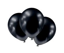 Balónky chromové černé grafitové 6 ks 30 cm