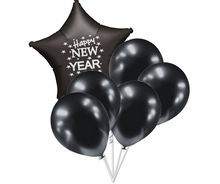 Set balónků Happy NEW YEAR černé