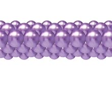 Balónky chromové fialové girlanda 3 m