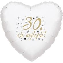 30. narozeniny balónek srdce