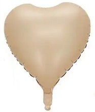 Balónek srdce cappucino 42 cm