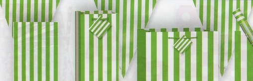 Vlajka zeleno - bílý proužek  3,65m