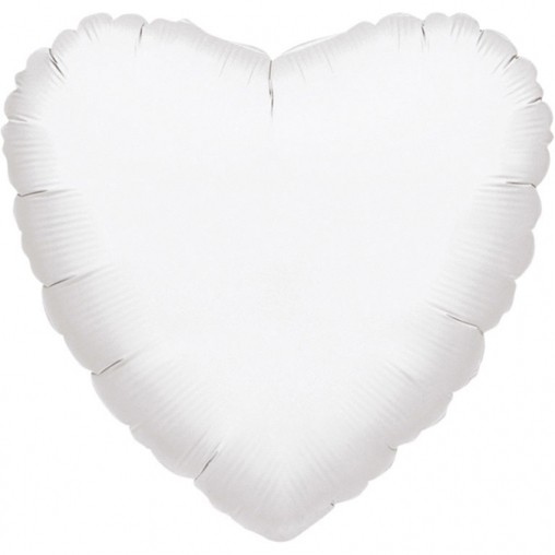 Balonek srdce bílé