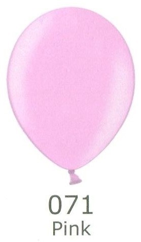 Balónek světle růžový metalický 071