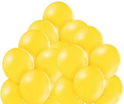 Tmavě žluté balónky 50 kusů