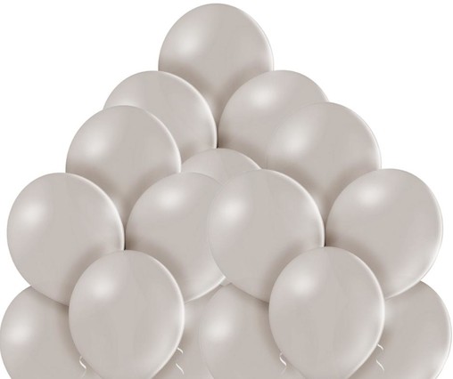 Světlošedé balónky 50 kusů