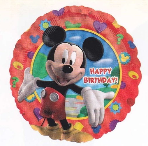 Foliový balónek Mickey - narozeniny 45cm