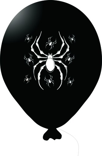 Balónek pavouk černý 