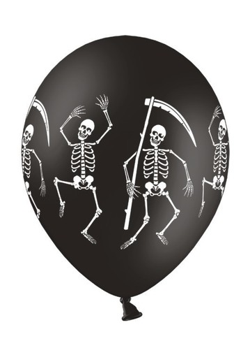 Balonek Skeleton - potisk plný dokola