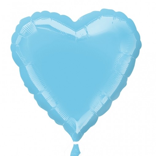 Balonek foliový srdíčko Iridescent Pearl Lite Blue 