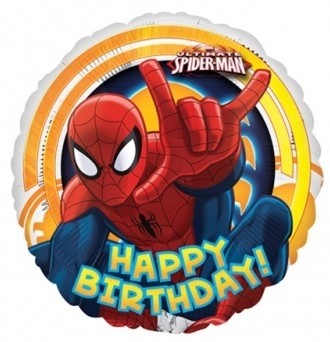 Spiderman foliový balónek narozeniny 45cm