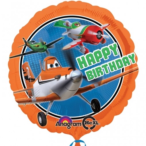 Foliový balónek Letadla narozeniny 45cm