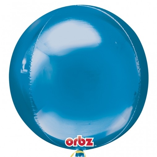 Foliový balónek modrá koule 38 cm