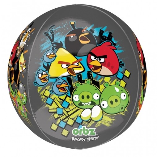 Angry Birds foliový balónek kulatý 38x40cm