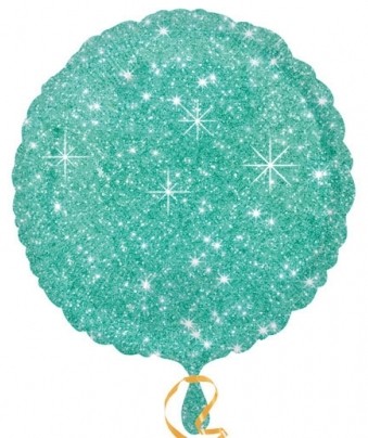 Balónek kruh zelený - hvězdy 