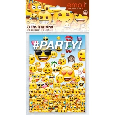 Emoji pozvánky na party 8ks