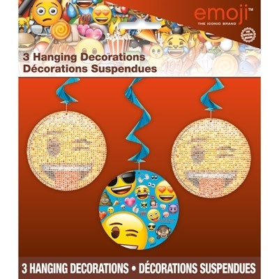 Emoji závěsné dekorace 3ks 70cm