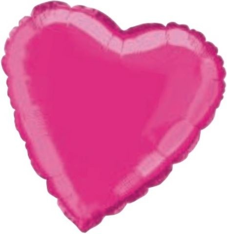 Srdíčko - balónek fóliový - 52946 HOT PINK HEART